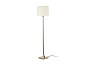 29687-07 REM BRONZE FLOOR LAMP WHITE LAMPSHADE торшер Faro barcelona