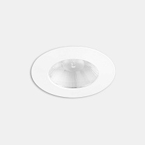 Downlight Play Flat Round Fixed Emergency 6.4W 3000K CRI 90 27.9º White IP54 674lm