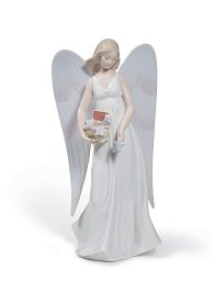 Фарфоровая верхушка на ёлку в виде ангела Angelic Stars Lladro 01008534