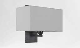 DENDOUR rect Davidts lighting Dendour настенный светильник с прямоугольным текстильным абажуром в лаконичном корпусе