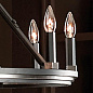 Emmala 27.50" 10 Light Chandelier in Brushed Nickel and Black люстра 52421BK Kichler — фото 1