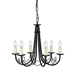 Люстра Minster Elstead MN6-BLACK черный