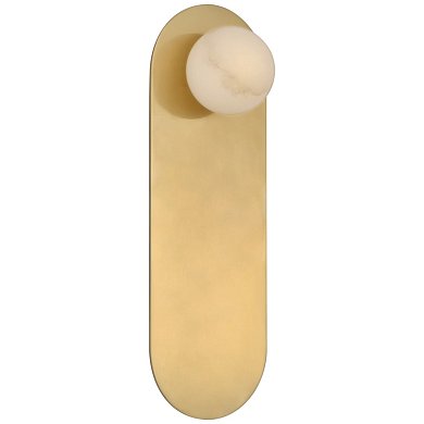 Бра Visual Comfort Pertica, латунь и алебастр KW2522MAB-ALB