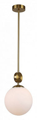 подвесной светильник с шаровым плафоном бронза
