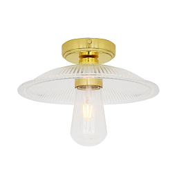 MLBCF007 Mullan Lighting Gal накладной потолочный светильник с призматическим стеклянным плафоном