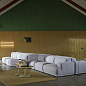 10787 Muuto Soft Приставной столик Ø48x48 см, ламинат бежево-зеленый — фото 1