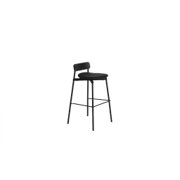 M0820205 La Petite Friture FROMME Барный стул 75 см кожаный черный