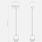 Подвесной комплект для трека Astro Lighting Track для подвесного светильника матовый белый — фото 4