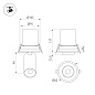 031365 Arlight Светильник LTD-PULL-R100-10W Warm3000 (WH, 24 deg, 230V) — фото 1