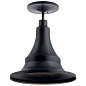 Hampshire 16.75" 1 Light Pendant/Semi Flush Textured Black уличный подвесной светильник 59058BKT Kichler — фото 1