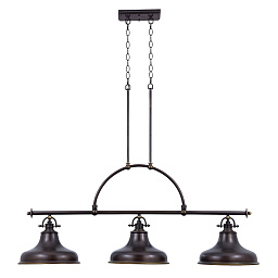 Линейная люстра Emery Quoizel QZ-EMERY3P-PN бронза palladian