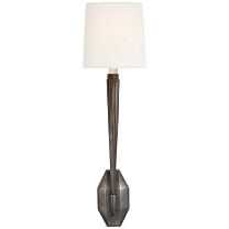 Ruhlmann Single Sconce бронза с льняным абажуром