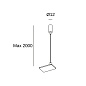 71-8421-05-05 Leds C4 Deltatrack suspended installation kit черный — фото 1