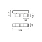 QC64 Palco Recessed iGuzzini Palco linear surface 2 x Ø51 - flood - integrated driver