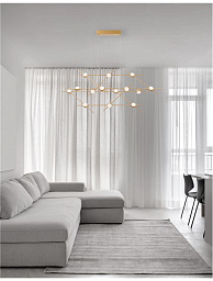 9180614 Nova Luce Atomo потолочный светильник с группой цилиндрических модулей на прямоугольной платформе