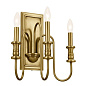 Karthe 3 Light Wall Sconce Natural Brass настенный светильник 52473NBR Kichler — фото 7