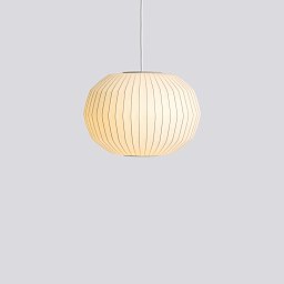 Подвесной светильник HAY Nelson Angled Sphere Bubble S, молочно-белый