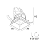 28584 9020 B Delta Light ENTERO Sq-S Trimless Ip Мягкий утопленный точечный светильник — фото 1