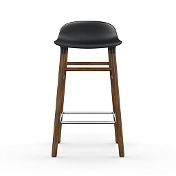 602788 Normann Copenhagen Form Барный стул с основанием из ореха, 65 см, черный