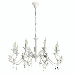 A5349LM-8WH Arte Lamp ANGELINA подвесная люстра с восемью плафонами в классическом стиле
