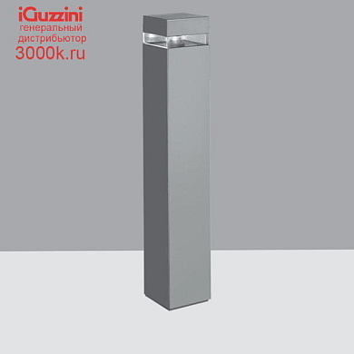 BW84 iWay square iGuzzini Bollard 170x170mm H=1000mm Neutral White Led with electronic ballast and symmetrical optic