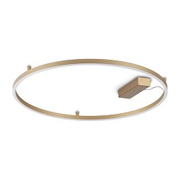 Потолочный светильник Oracle Slim PL D070 ROUND 3000K ON-OFF Ideal Lux 370248, латунь