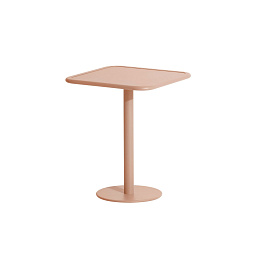 M0742619 La Petite Friture WEEK-END Круглый стол кафе садовый металлический розовый