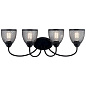 Voclain 32" 4 Light Vanity Light with Mesh Shade Black настенный светильник 55044BK Kichler — фото 2