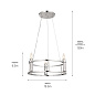 Rosalind 19.5" 3 Light Chandelier Polished Nickel люстра 52493PN Kichler