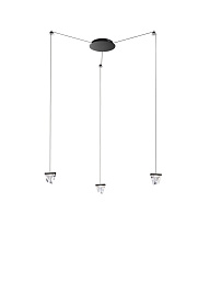 Tripla F41 3 luci Anthracite Fabbian Tripla Настенно-потолочный светильник