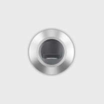 Light Up Floor recessed Orbit D=50mm - Wall Washer optic 1W 35lm - 4000K - Colour: Steel