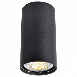 A1516PL-1BK Arte Lamp накладной точечный светильник цилиндрический чёрного цвета