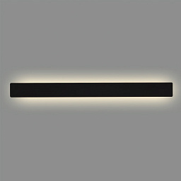 A3833170N ACB Iluminacion Fosca настенное бра вытянутой формы в чёрном цвете с мягким рассеиванием света вверх и вниз