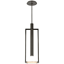 Melange Medium Floating Disc Pendant бронза с алебастром