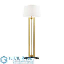 79830-518 Arteriors Newman торшер с массивным основанием и белым цилиндрическим абажуром