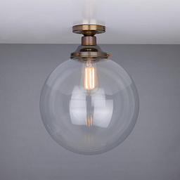 MLCF35 Mullan Lighting Riad накладная потолочная люстра с крупным прозрачным стеклянным шаровым плафоном