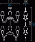 7161 Ran Front Barovier&Toso люстра