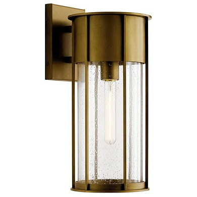 Camillo 18" 1 Light  Wall Light with Clear Seeded Glass Natural Brass уличный настенный светильник 59081NBR Kichler