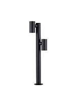 Sandy Black Aluminium & Glass LED 13Watt 220-240Volt 520Lm IP65 3000K D:16 H:90 cm