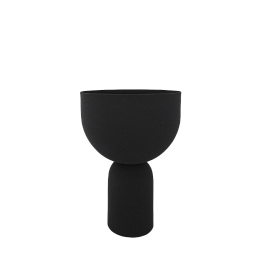506239002013 TORUS AYTM Чёрный горшок-чаша на устойчивом цилиндрическом основании
