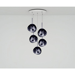 MLPS05SM-PEUM4 Tom Dixon Melt подвесной светильник с множеством зеркальных плафонов на круглом основании