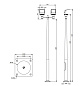 144218046 Roger Pradier OL33 LAMPADAIRE N°7 LED 18W 4500K VERRE TREMPÉ ROUILLE 046 Фонарный столб — фото 1