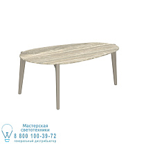 СТОЛИК TEA TIME 100X60CM H40 ПЕСОК КЕРАМИЧЕСКИЙ ТРАВЕРТИН Royal Botania