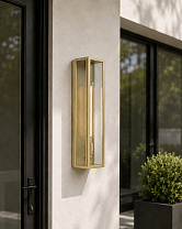 BIRMINGHAM sateen brass frosted glass