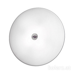 0314.U15.5/ki50 Kolarz Centro потолочный светильник круглый белый с хромированным декором