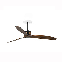 COPPER FAN RECESSED M Black/walnut fan Wall Control 2700K SWT TUYA 110V 1-10V