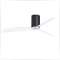 32041 MINI TUBE FAN Matt black/transparent ceiling fan with DC motor люстра с вентилятором Faro barcelona