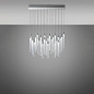 F32A10 00 Fabbian Multispot Tooby SP30 LED подвесной светильник с 30 плафонами прозрачный — фото 1
