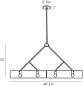 DA49021 Bend Linear Chandelier Arteriors люстра