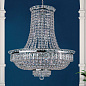 LU 2239/21/90 chrom Ambassador Orion крупная хрустальная люстра корзинного типа — фото 1